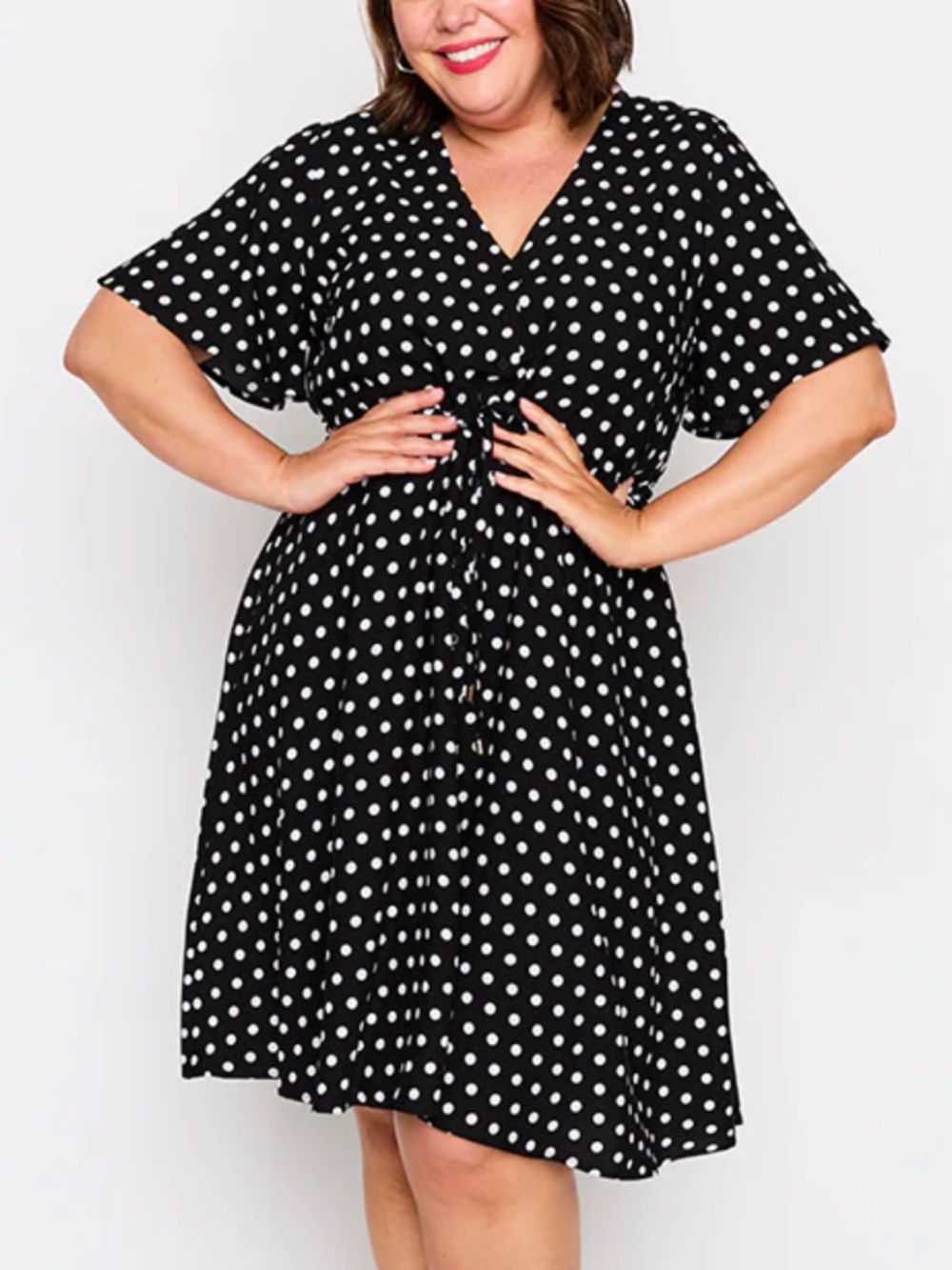 Jaz Pretty Spot Dress - New with tags - Polka Dots - Black and White Dress